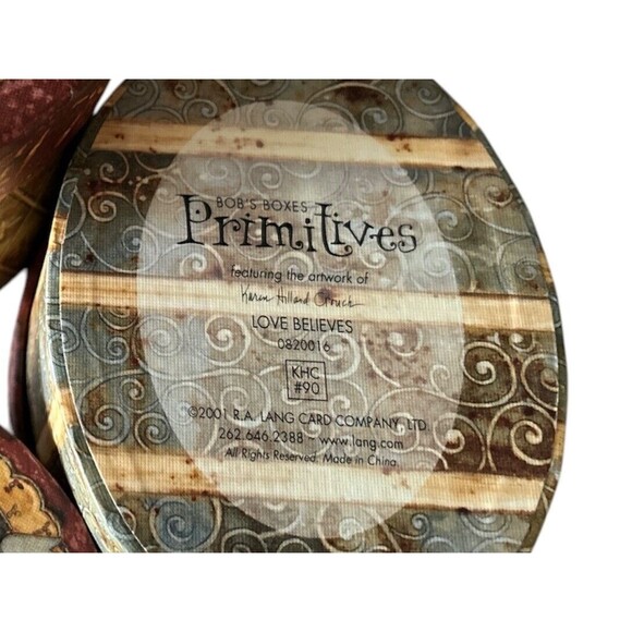 Stacking Nesting Boxes Love Believes All Things Bobs Boxes Lang Cards 6"x5"x4" - Picture 3 of 3